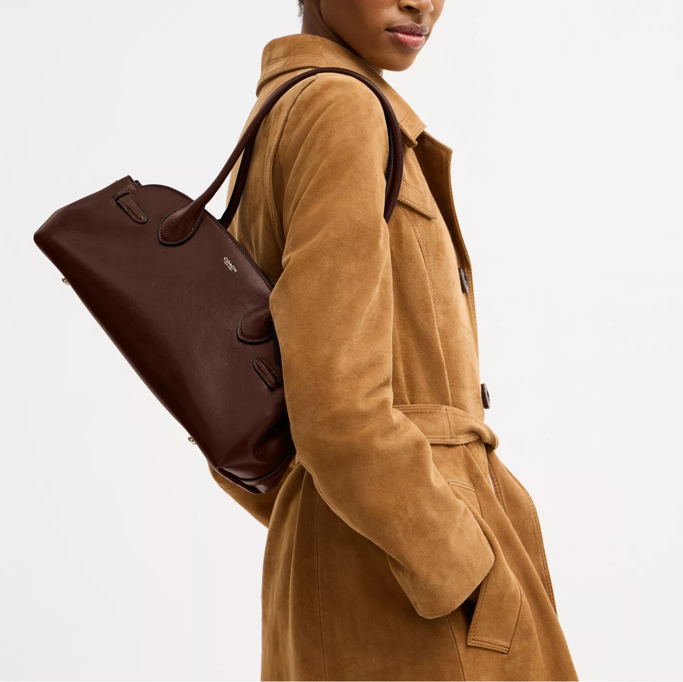 C-O-A-C-H SHOULDER BAG CAM03 Burgundy(Maple) FOR WOMEN