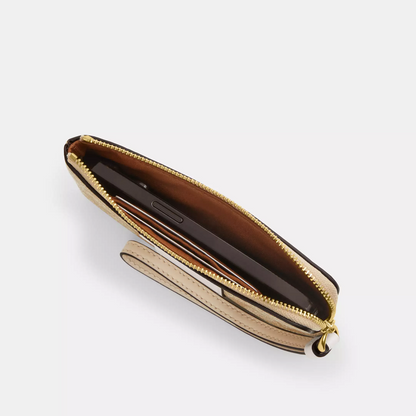 C-O-A-C-H WALLET F58035 BEIGE FOR WOMEN
