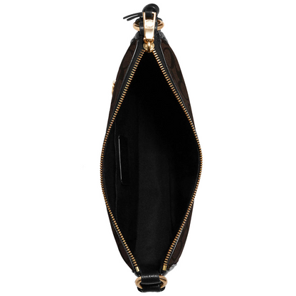 C-O-A-C-H CROSSBODY BAG C1649 BROWN&BLACK FOR WOMEN