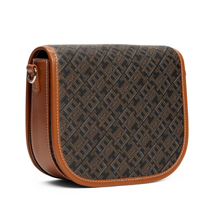 T.O.M-M.Y H.I.L.F-I.G.E.R CROSSBODY BAG HAVAN&BLACK MONOGRAM FOR WOMEN