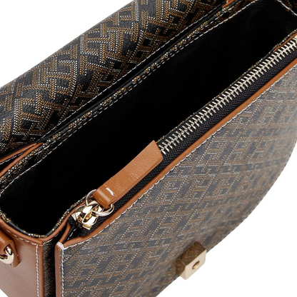 T.O.M-M.Y H.I.L.F-I.G.E.R CROSSBODY BAG HAVAN&BLACK MONOGRAM FOR WOMEN