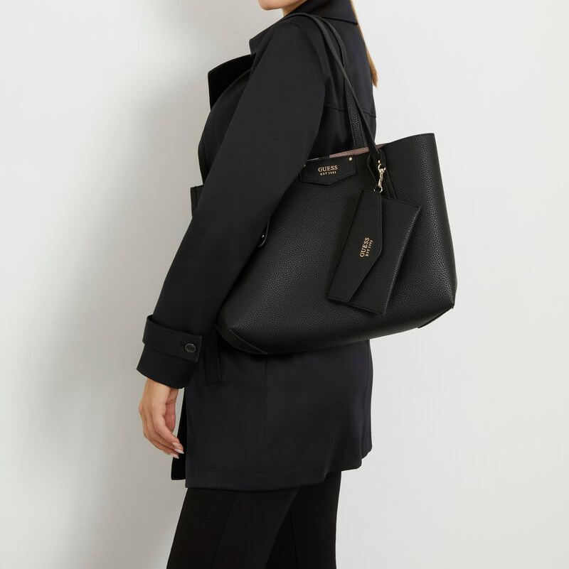 G-U-E-S-S SHOULDER BAG BLACK FOR WOMEN