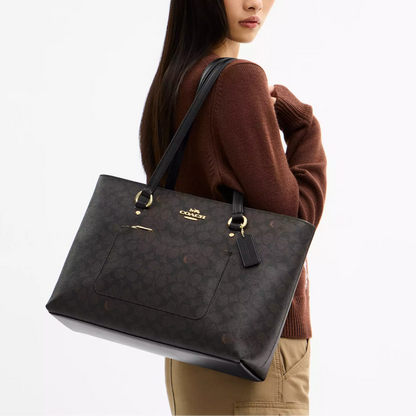 C-O-A-C-H SHOULDER BAG CCD69 BROWN FOR WOMEN