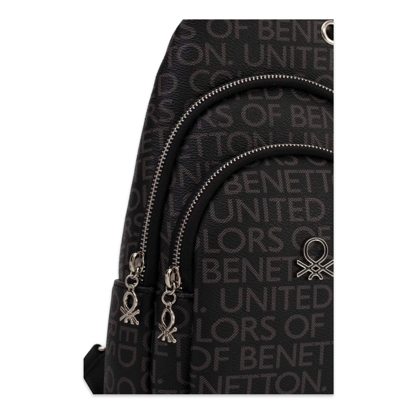 U.n.i.t.e.d C.o.l.o.r.s of B.e.n.e.t.t.o.n CROSSBODY BAG BLACK MONOGRAM FOR WOMEN