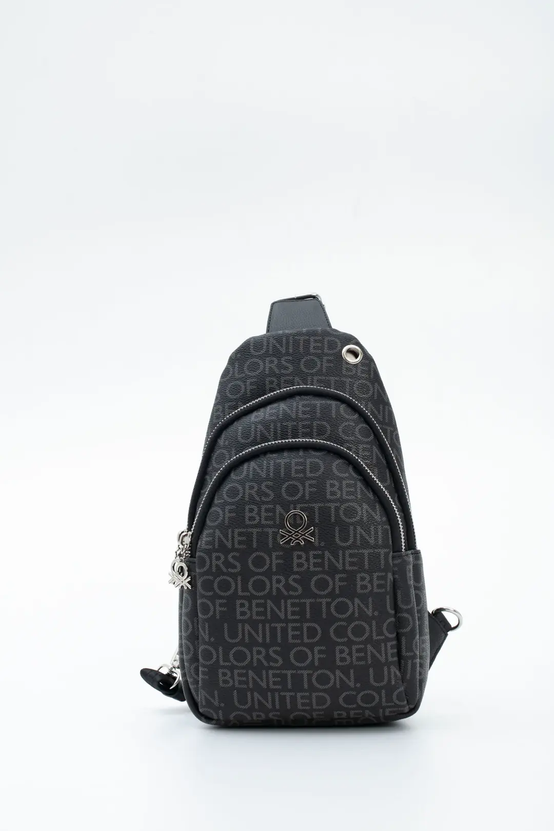 U.n.i.t.e.d C.o.l.o.r.s of B.e.n.e.t.t.o.n CROSSBODY BAG BLACK MONOGRAM FOR WOMEN