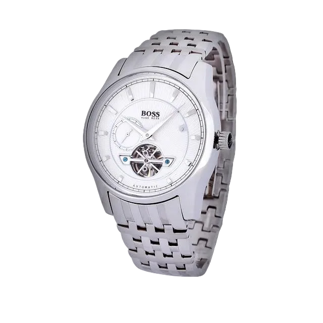 B-O-S-S WATCH SILVER AUTOMATIC FOR MEN