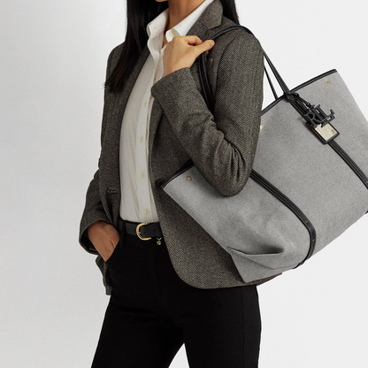 P-O-L-O R-A-L-P-H  L-A-U-R-E-N SHOULDER BAG BLACK&GRAY FOR WOMEN