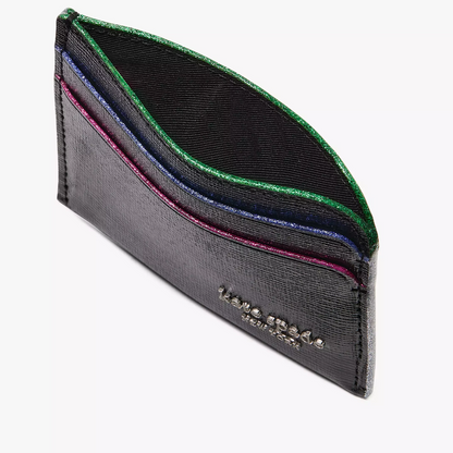 K-A-T-E S-P-A-D-E CARDHOLDER KI619 BLACK VERNE FOR WOMEN