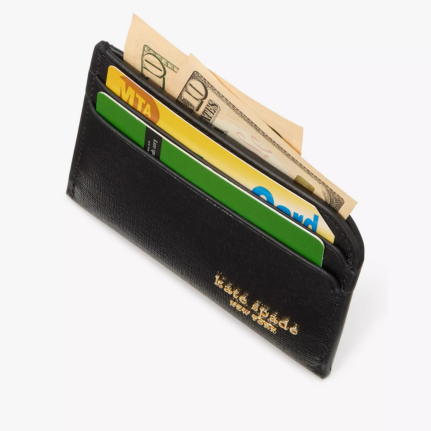 K-A-T-E S-P-A-D-E CARDHOLDER KI619 BLACK VERNE FOR WOMEN