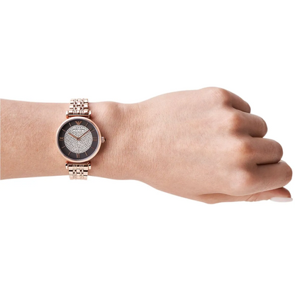 E.M-P.O.R-I.O A.R.M-A.N.I WATCH AR11402 BLACK FOR WOMEN