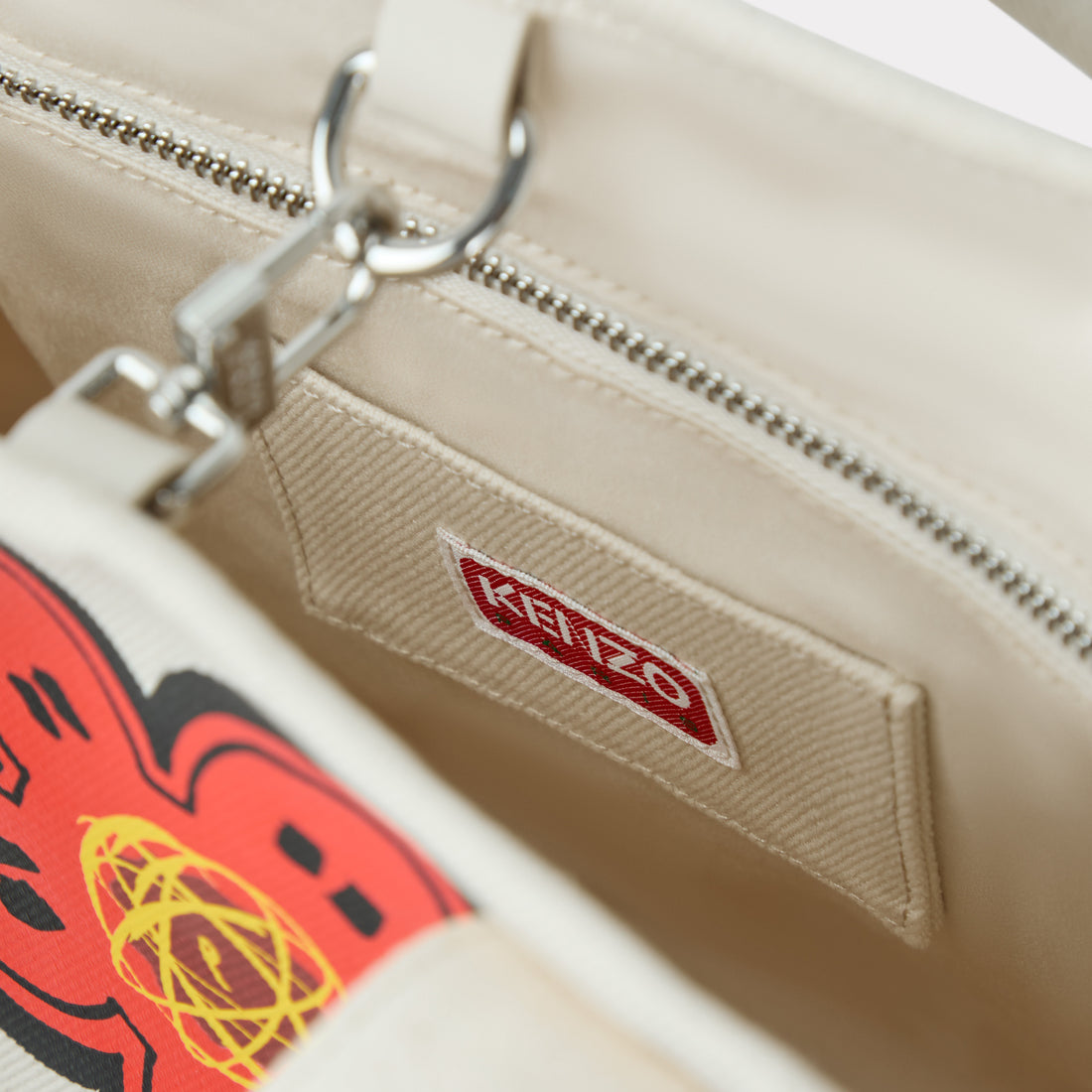 K-E-N-Z-O SHOULDER BAG FF68SA911F36 OFF WHITE FOR WOMEN
