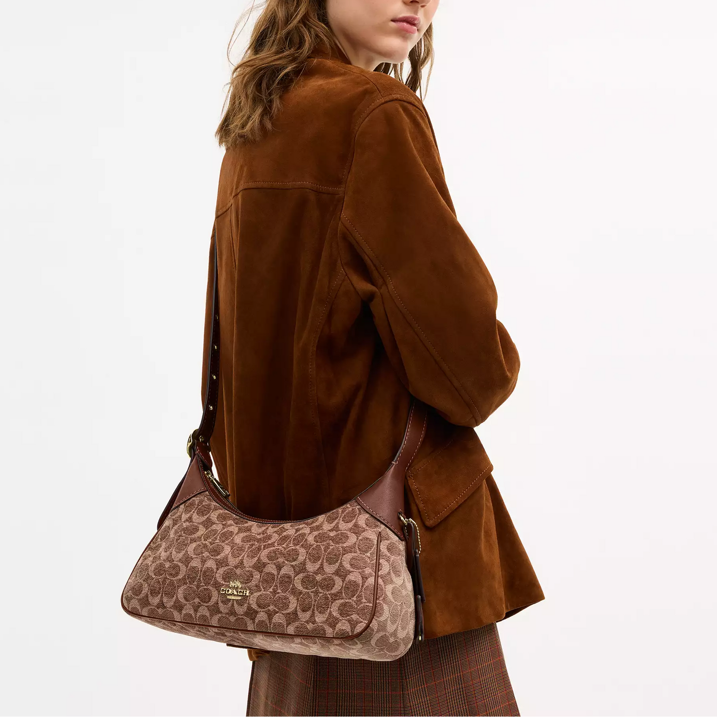 C-O-A-C-H CROSSBODY BAG CDV37 BEIGE MONOGRAM FOR WOMEN