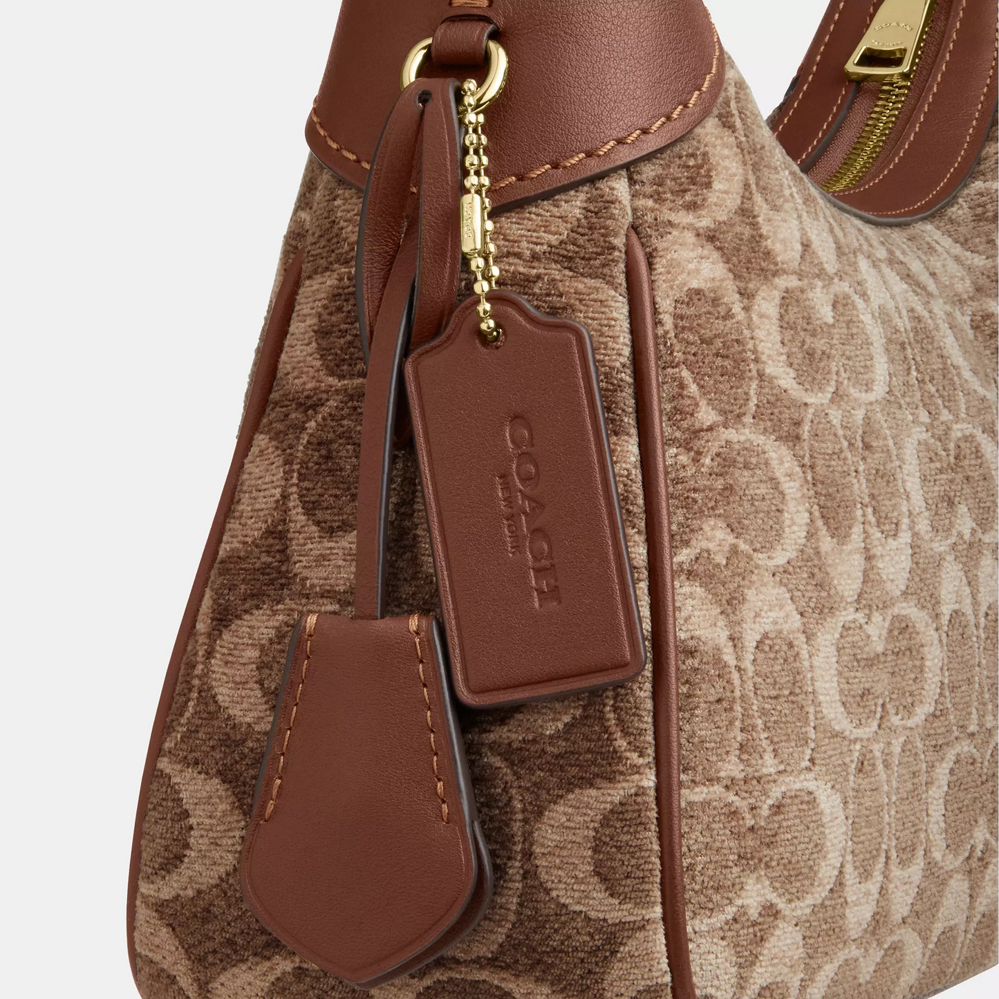 C-O-A-C-H CROSSBODY BAG CDV37 BEIGE MONOGRAM FOR WOMEN