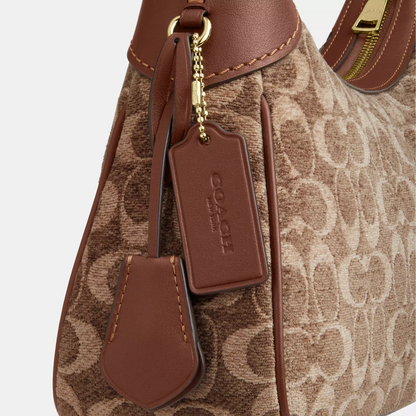 C-O-A-C-H CROSSBODY BAG CDV37 BEIGE MONOGRAM FOR WOMEN