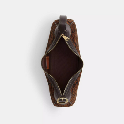 C-O-A-C-H CROSSBODY BAG CDV37 BROWN&BLACK FOR WOMEN