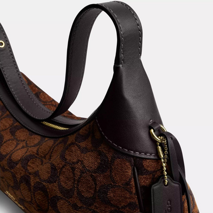 C-O-A-C-H CROSSBODY BAG CDV37 BROWN&BLACK FOR WOMEN