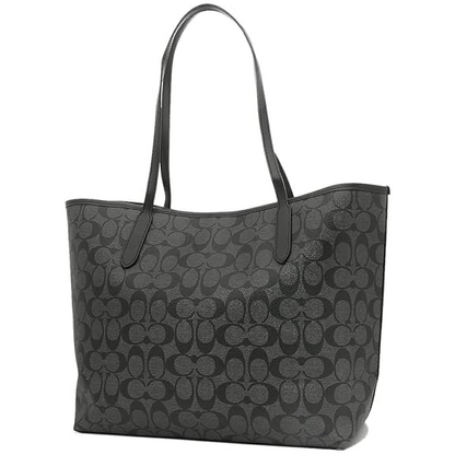 C-O-A-C-H SHOULDER BAG F5696 BLACK MONOGRAM FOR WOMEN