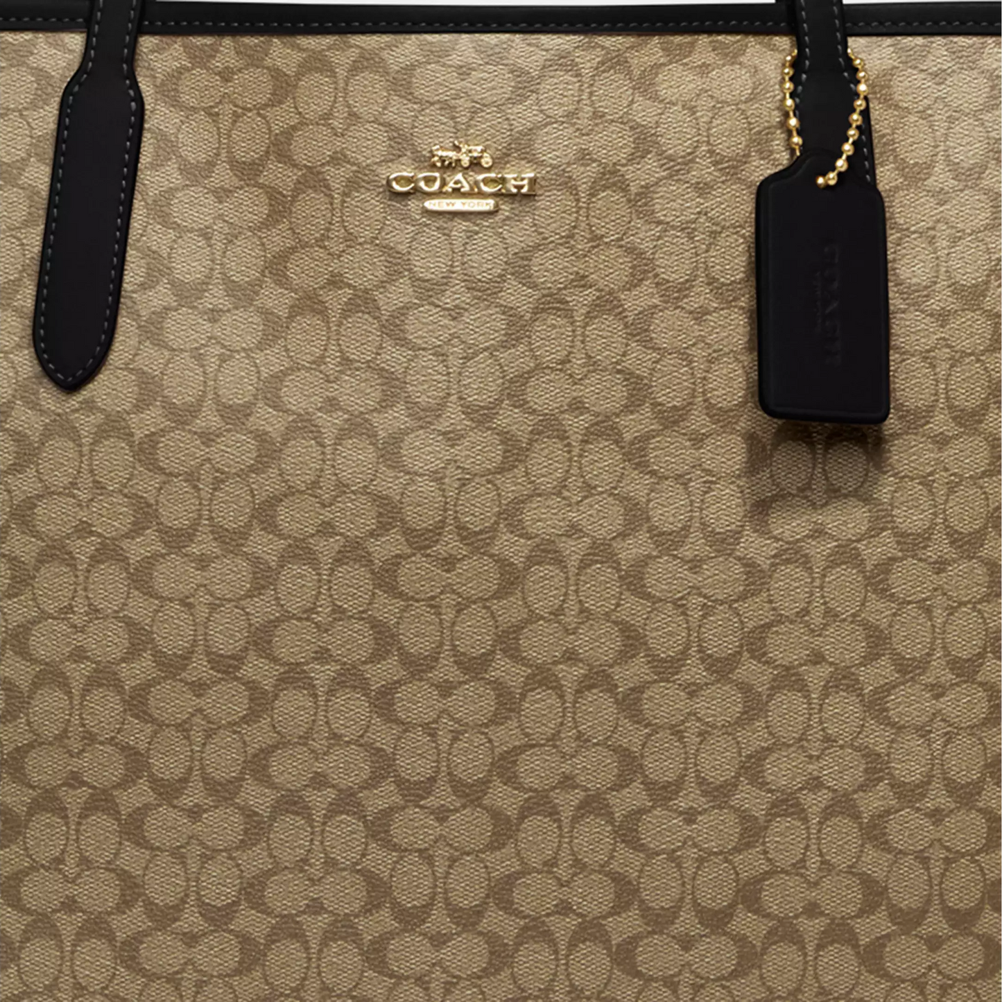 C-O-A-C-H SHOULDER BAG CJ942 KHAKI MONOGRAM FOR WOMEN