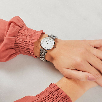 E.M-P.O.R-I.O A.R.M-A.N.I WATCH AR1682 SILVER FOR WOMEN