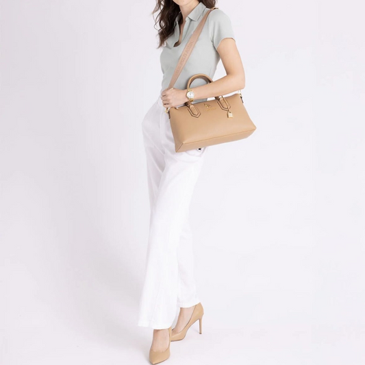 U-S P-O-L-O  CROSSBODY BAG 27V0063AA TAN (BEIGE) FOR WOMEN