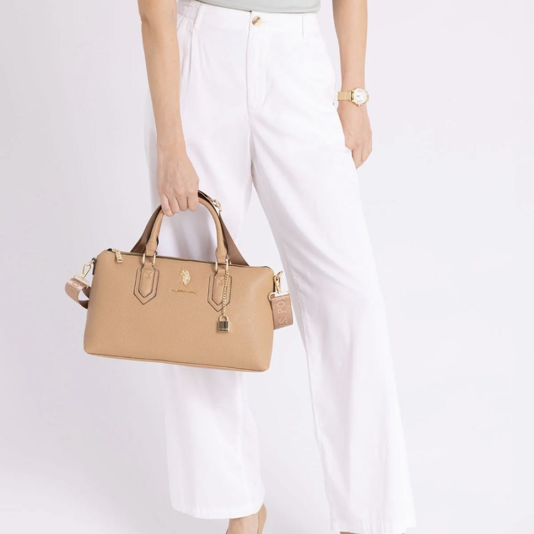 U-S P-O-L-O  CROSSBODY BAG 27V0063AA TAN (BEIGE) FOR WOMEN