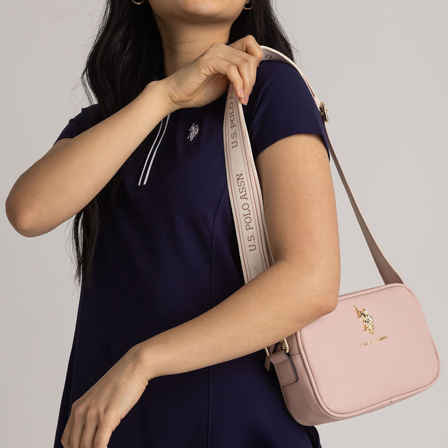 U-S P-O-L-O CROSSBODY BAG 27A228AA PINK FOR WOMEN
