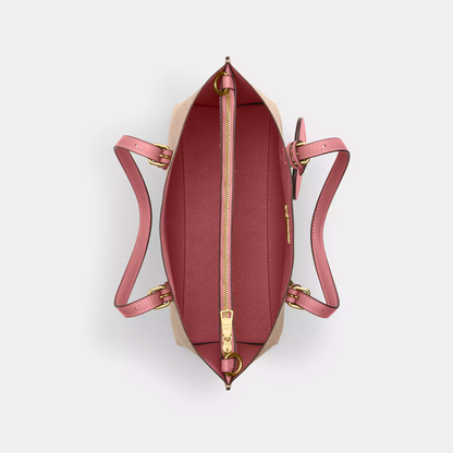 C-O-A-C-H CROSSBODY BAG CDF03 HAVAN MONOGRAM&PINK FOR WOMEN