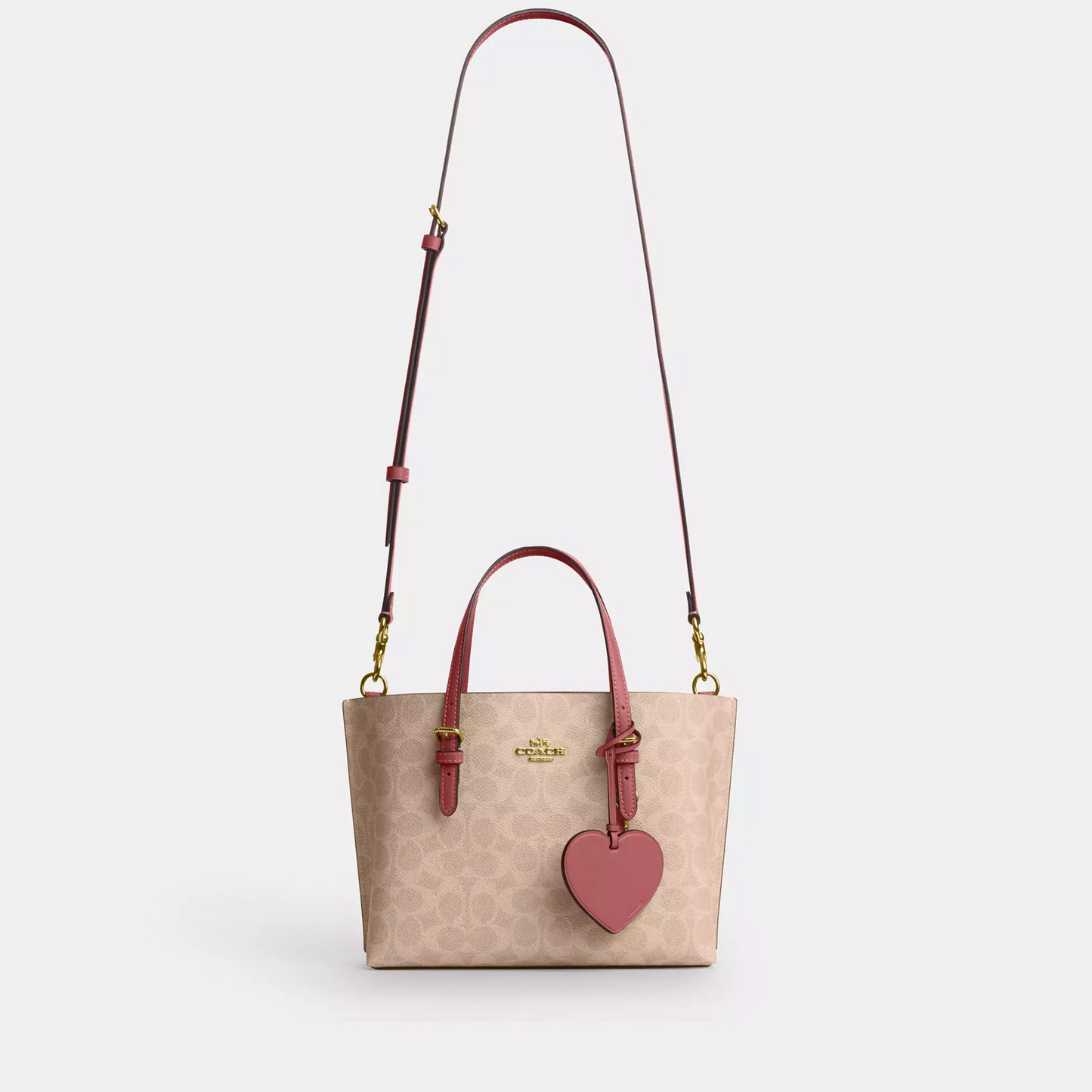 C-O-A-C-H CROSSBODY BAG CDF03 HAVAN MONOGRAM&PINK FOR WOMEN