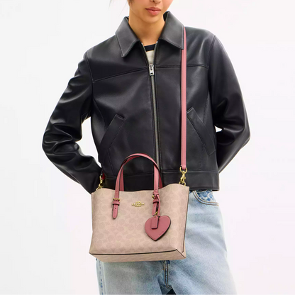 C-O-A-C-H CROSSBODY BAG CDF03 HAVAN MONOGRAM&PINK FOR WOMEN
