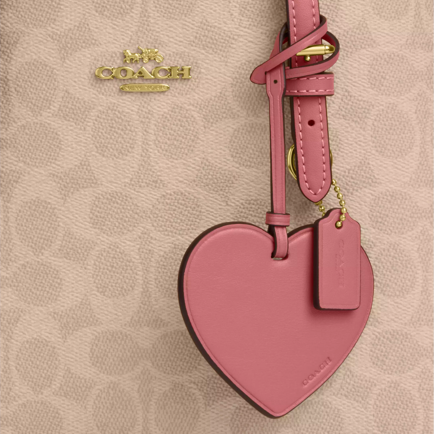 C-O-A-C-H CROSSBODY BAG CDF03 HAVAN MONOGRAM&PINK FOR WOMEN