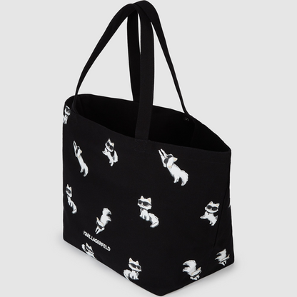 K.A-R.L L.A.G.E-R.F.E.L.D SHOULDER BAG BLACK FOR WOMEN