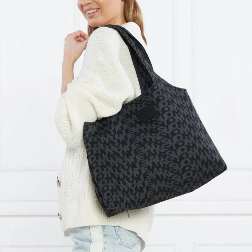 T.O.M-M.Y J.E.A.N.S SHOULDER BAG BLACK MONOGRAM FOR WOMEN