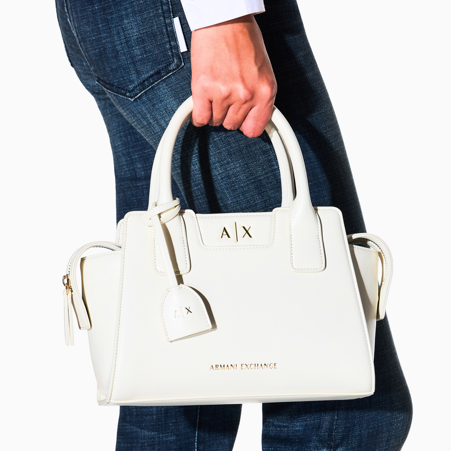 A-R-M-A-N-I E-X-C-H-A-N-G-E CROSSBODY BAG XW002159 AF19892 OFF WHITE FOR WOMEN