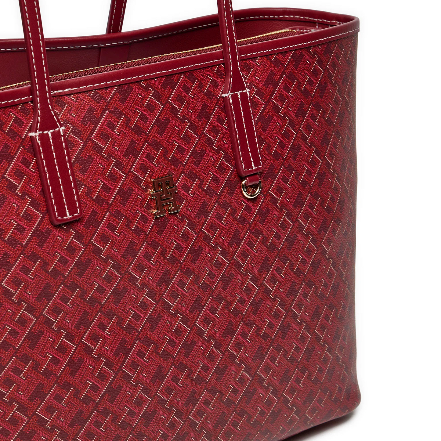 T.O.M-M.Y H.I.L.F-I.G.E.R TOTE BAG RED MONOGRAM FOR WOMEN