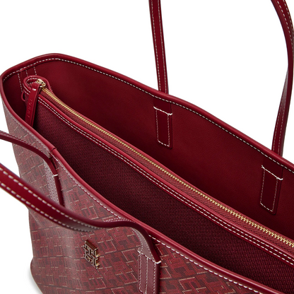 T.O.M-M.Y H.I.L.F-I.G.E.R TOTE BAG RED MONOGRAM FOR WOMEN