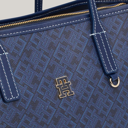 T.O.M-M.Y H.I.L.F-I.G.E.R TOTE BAG Blue MONOGRAM FOR WOMEN