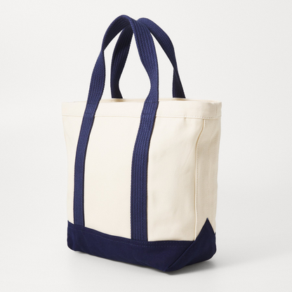 P-O-L-O R-A-L-P-H L-A-U-R-E-N HANDBAG OFF WHITE & NAVY BLUE FOR WOMEN
