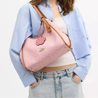 C-O-A-C-H SHOULDER BAG CEL13 PINK MONOGRAM FOR WOMEN