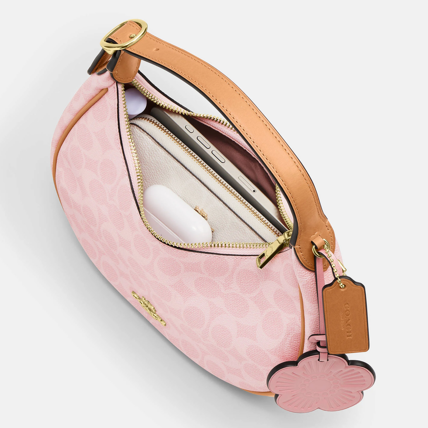 C-O-A-C-H CROSSBODY BAG CDW86 PINK MONOGRAM FOR WOMEN