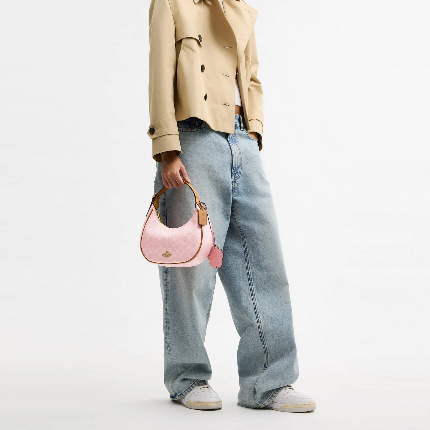 C-O-A-C-H CROSSBODY BAG CDW86 PINK MONOGRAM FOR WOMEN