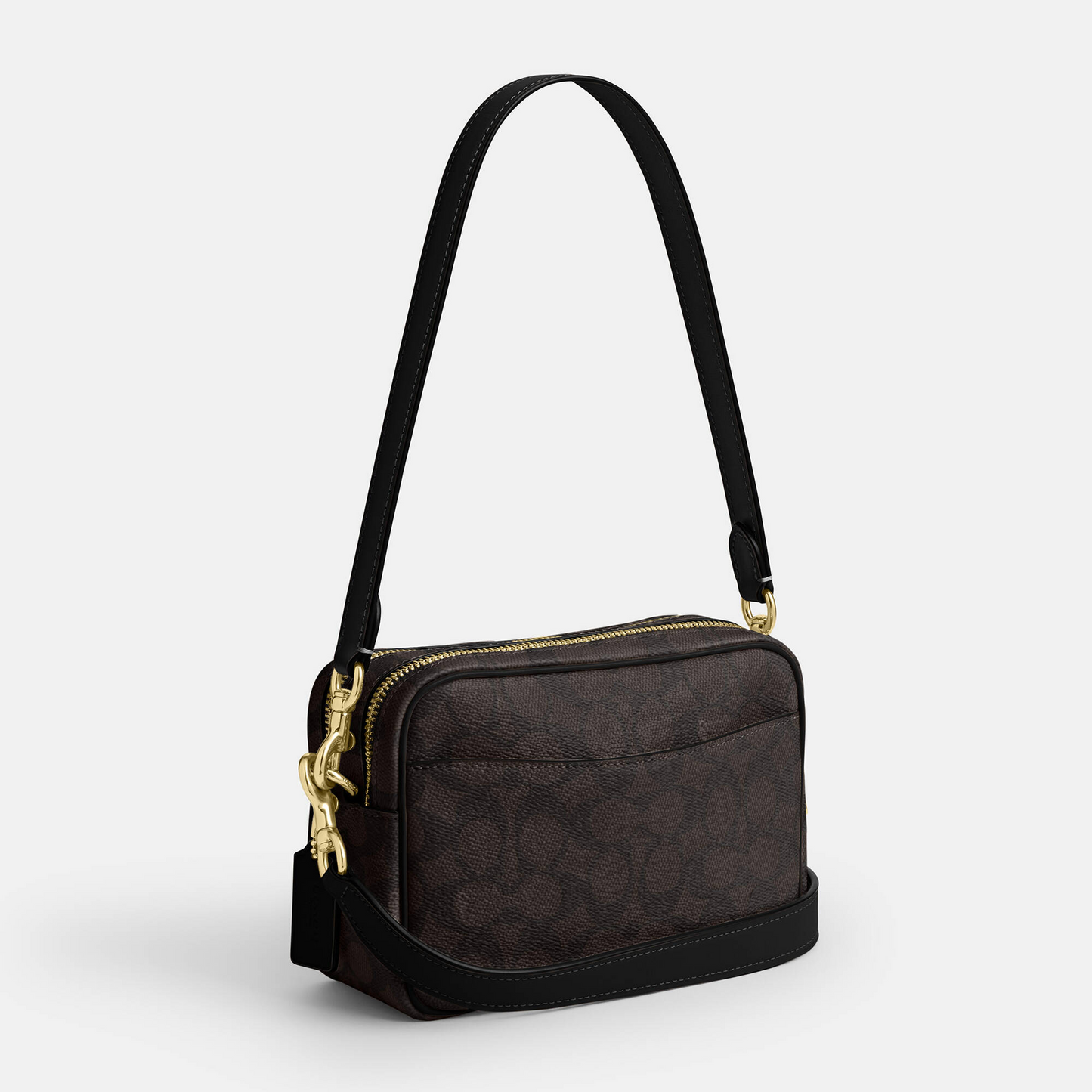 C-O-A-C-H CROSSBODY BAG CEK69 BROWN & BLACK MONOGRAM FOR WOMEN