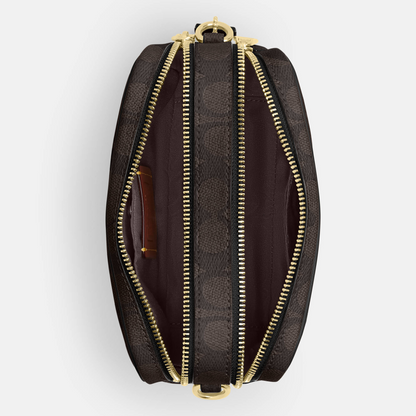 C-O-A-C-H CROSSBODY BAG CEK69 BROWN & BLACK MONOGRAM FOR WOMEN