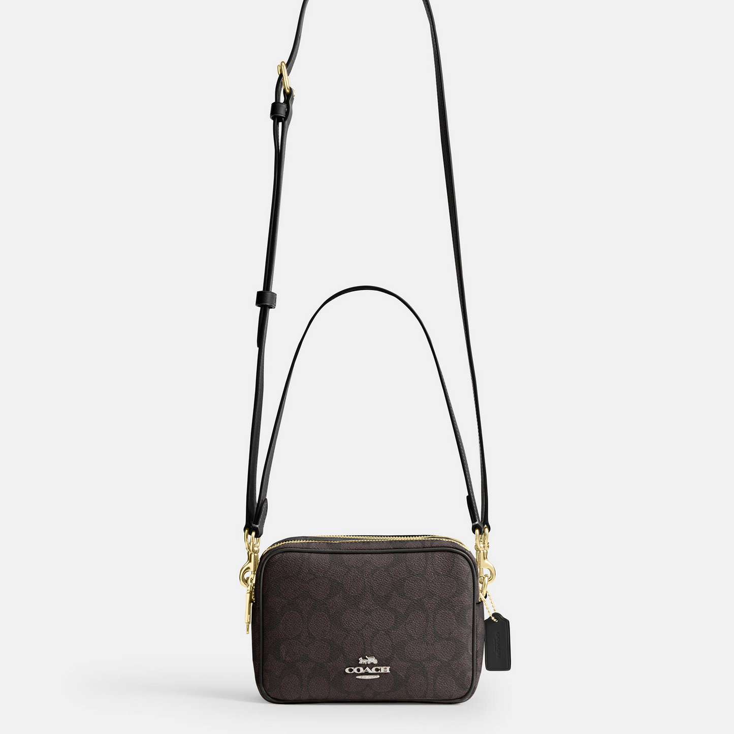C-O-A-C-H CROSSBODY BAG CEK69 BROWN & BLACK MONOGRAM FOR WOMEN
