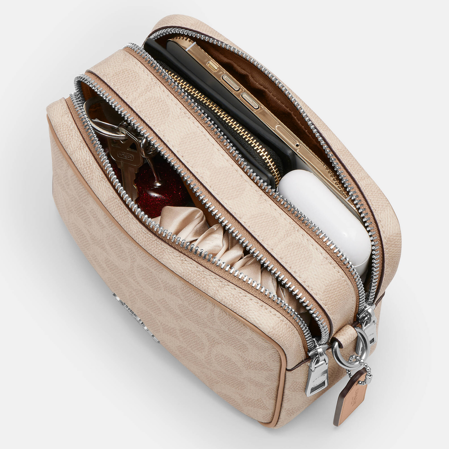 C-O-A-C-H CROSSBODY BAG CEK69 BEIGE MONOGRAM FOR WOMEN