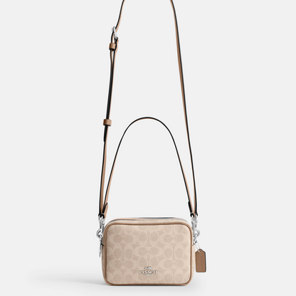 C-O-A-C-H CROSSBODY BAG CEK69 BEIGE MONOGRAM FOR WOMEN