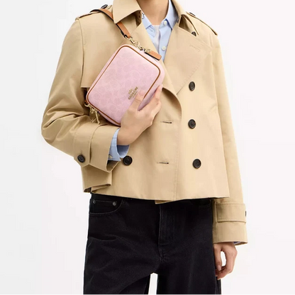 C-O-A-C-H CROSSBODY BAG CEK74 PINK MONOGRAM FOR WOMEN