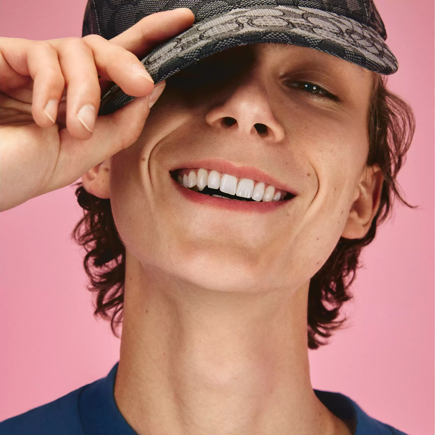 C-O-A-C-H CAP CH400 GRAY&BLACK MONOGRAM