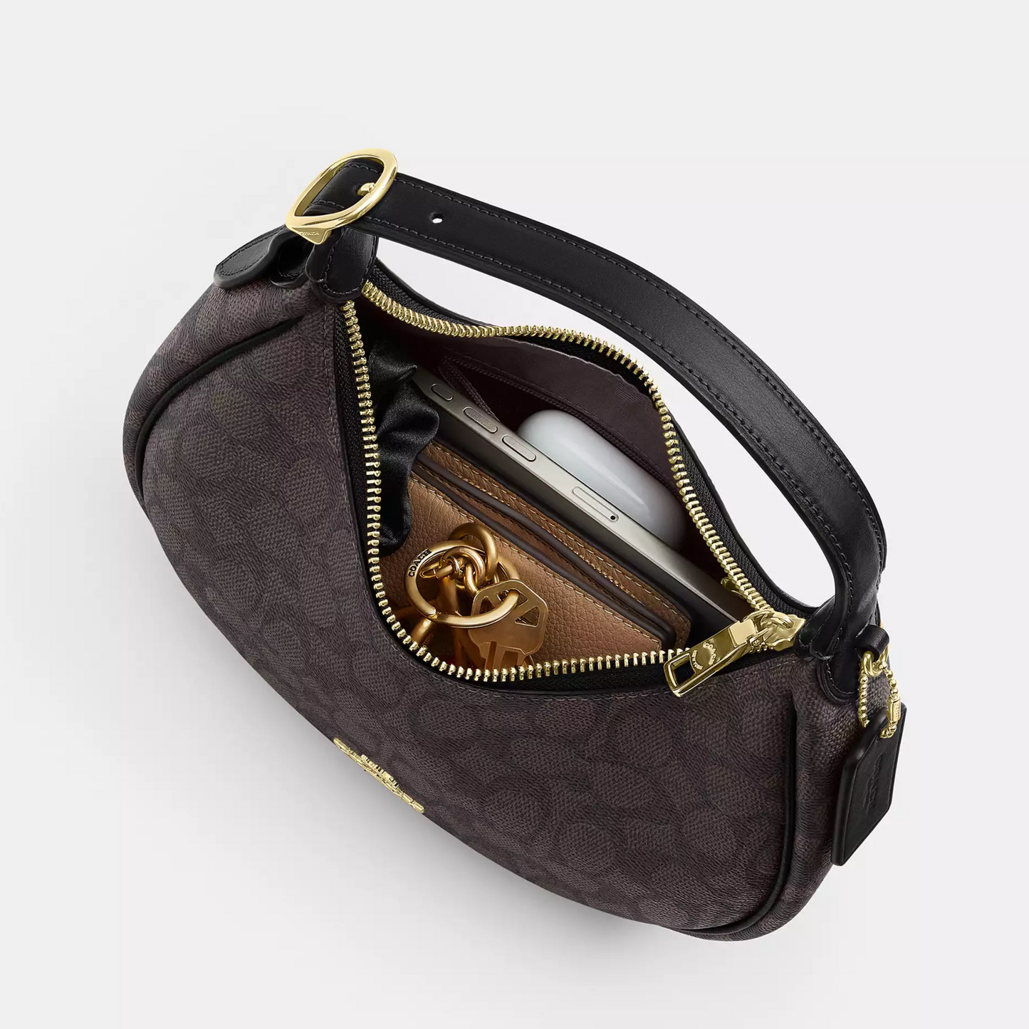 C-O-A-C-H CROSSBODY BAG CDX17 BROWN MONOGRAM FOR WOMEN