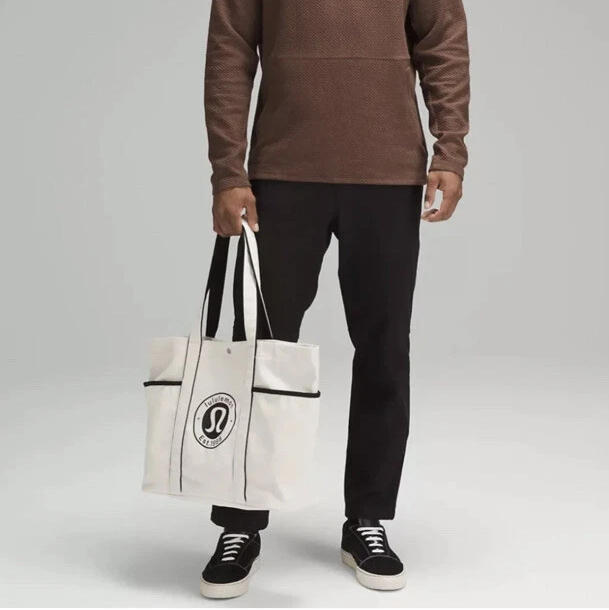 L.U.L.L-L-E.M.O.N SHOULDER BAG WHITE&BLACK