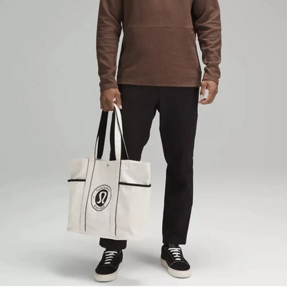 L.U.L.L-L-E.M.O.N SHOULDER BAG WHITE&BLACK